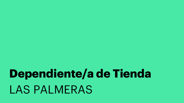 Dependiente/a de Tienda