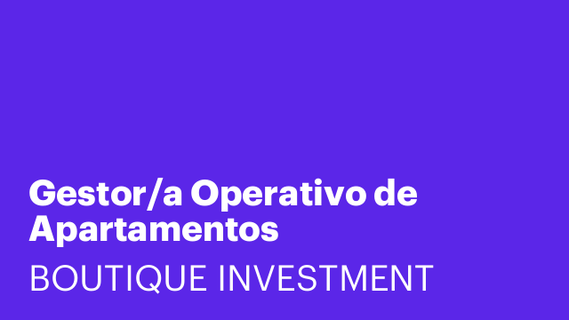 Gestor/a Operativo de Apartamentos