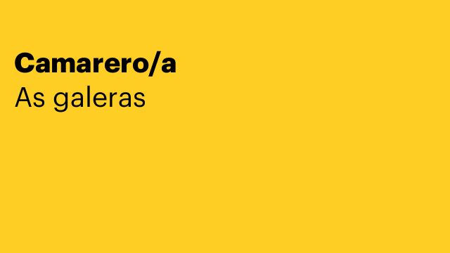 Camarero/a
