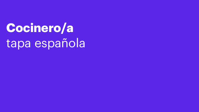 Cocinero/a