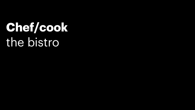 Chef/cook