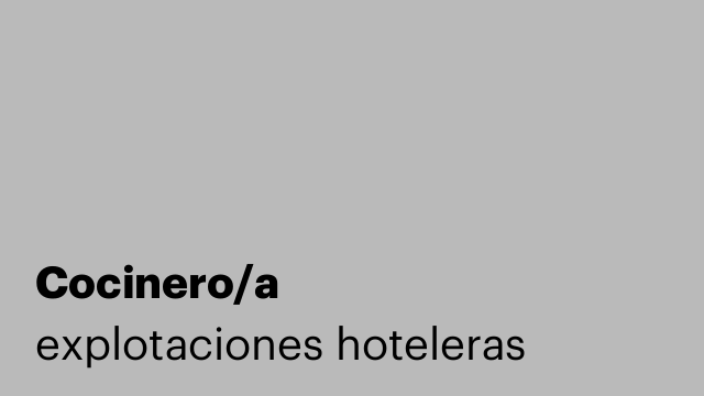 Cocinero/a