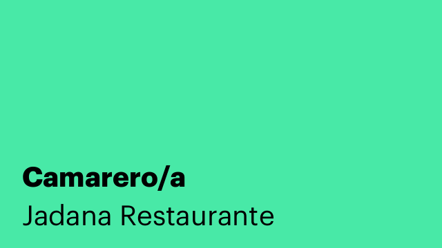 Camarero/a