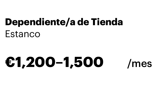 Dependiente/a de Tienda