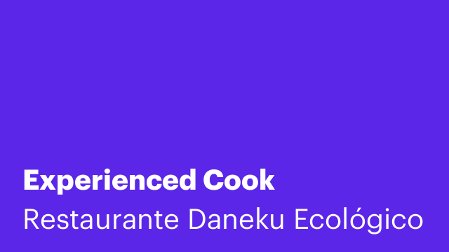 Experienced Cook