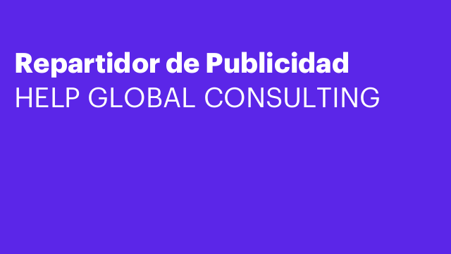 Repartidor de Publicidad