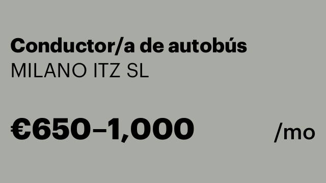 Conductor/a de autobús