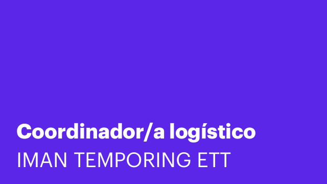 Coordinador/a logístico