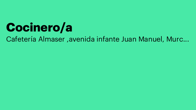 Cocinero/a