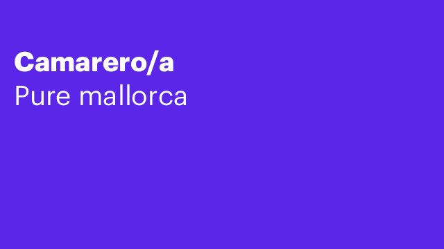Camarero/a