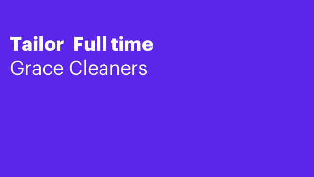 Tailor  Full time