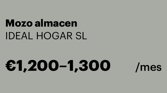 Mozo almacen
