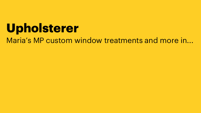 Upholsterer