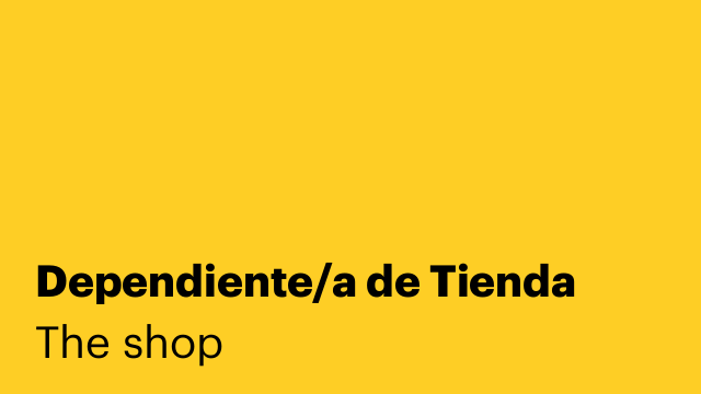 Dependiente/a de Tienda