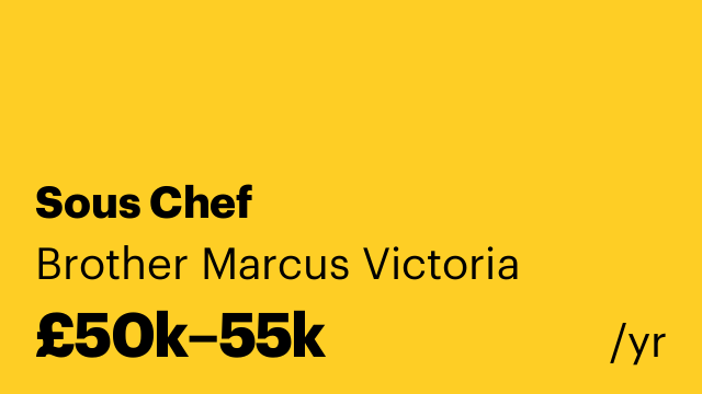 Sous Chef