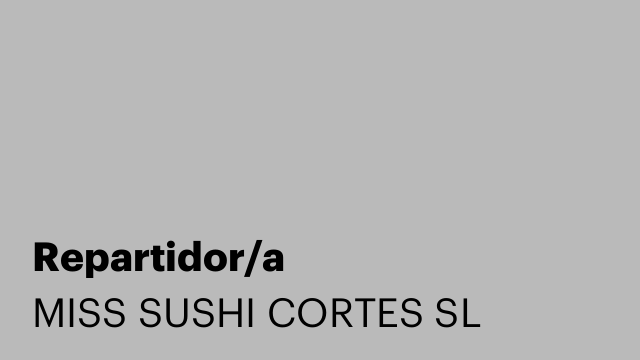 Repartidor/a