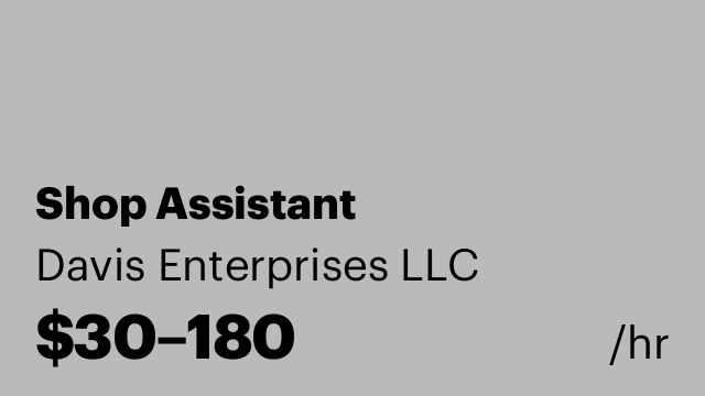 Shop Assistant