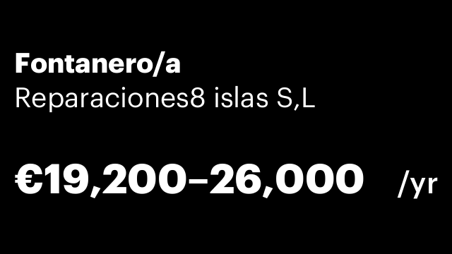 Fontanero/a