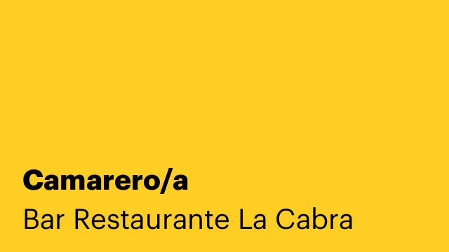 Camarero/a