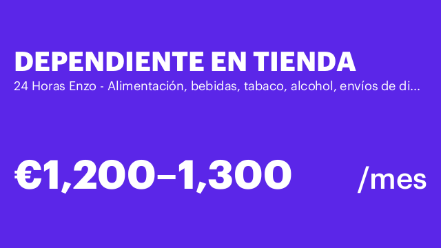 DEPENDIENTE EN TIENDA