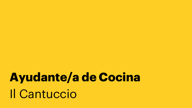 Ayudante/a de Cocina