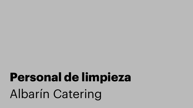 Personal de limpieza