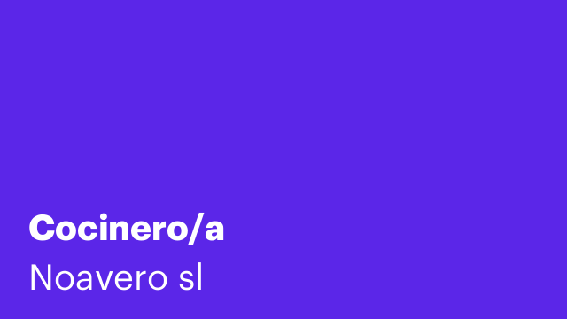 Cocinero/a