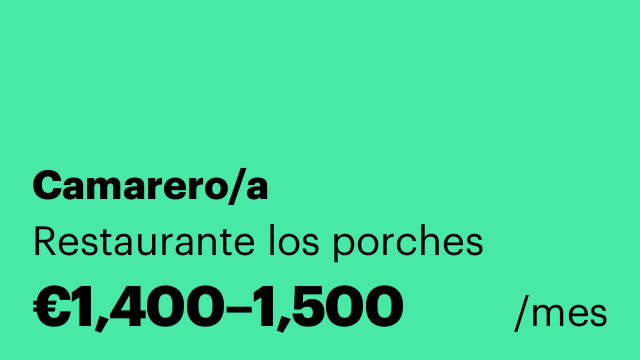 Camarero/a