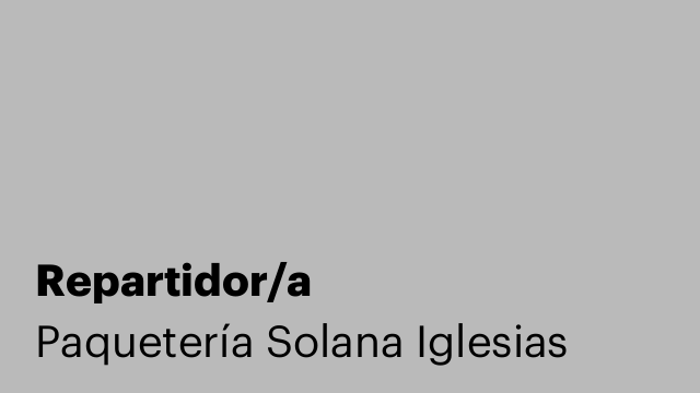 Repartidor/a