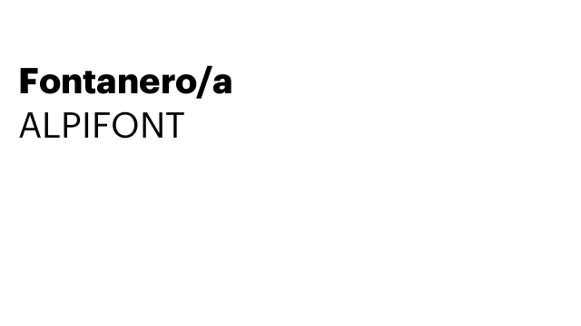 Fontanero/a