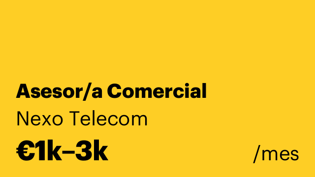 Asesor/a Comercial