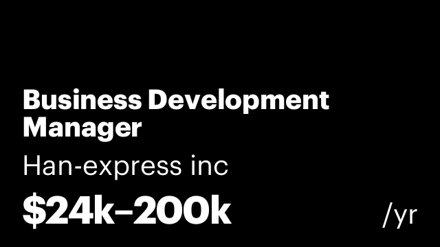 Business Development Manager
