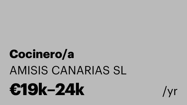Cocinero/a