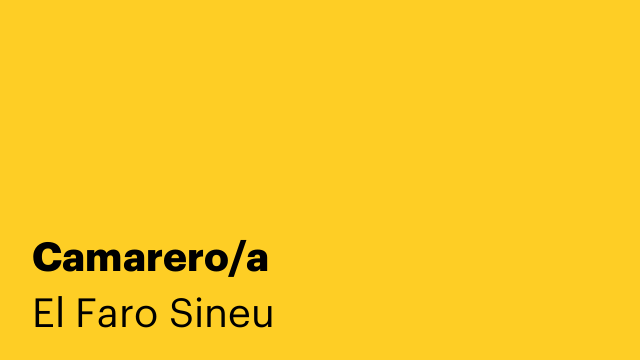 Camarero/a