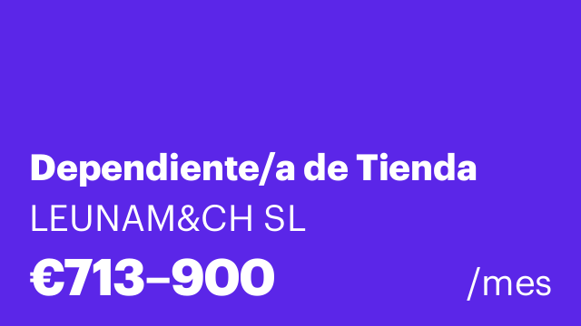 Dependiente/a de Tienda