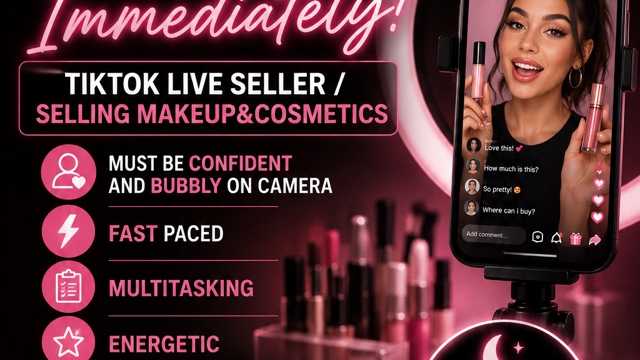 Beauty live seller on TikTok