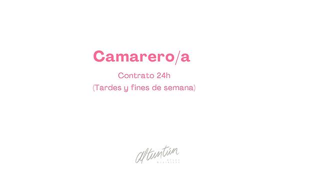 Camarero/a – 24h tardes y fines de semana