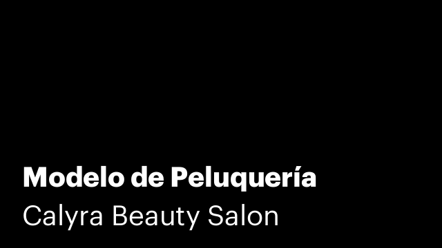 Modelo de Peluquería