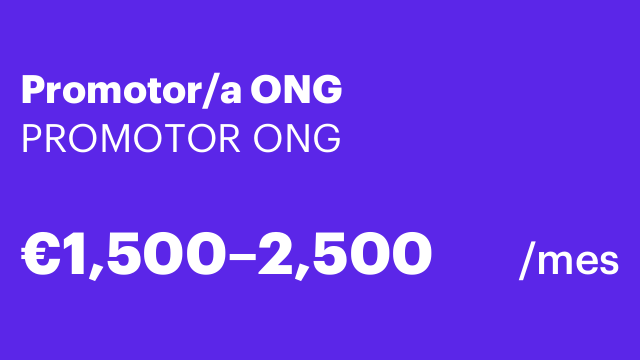 Promotor/a ONG