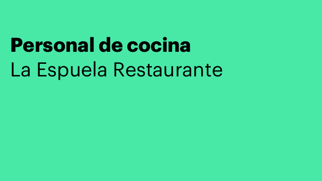 Personal de cocina
