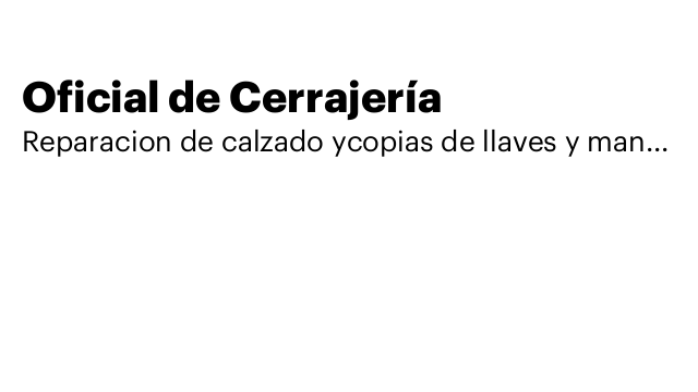 Oficial de Cerrajería