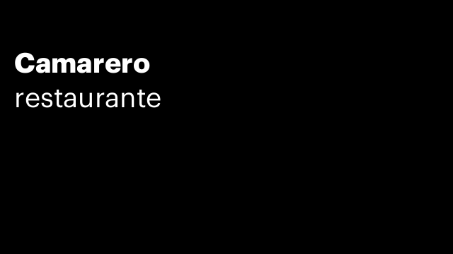 Camarero