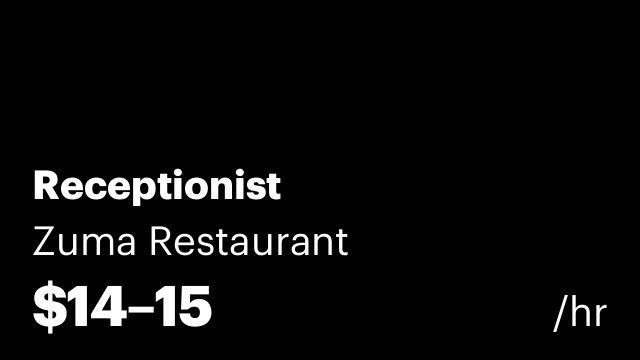 Receptionist