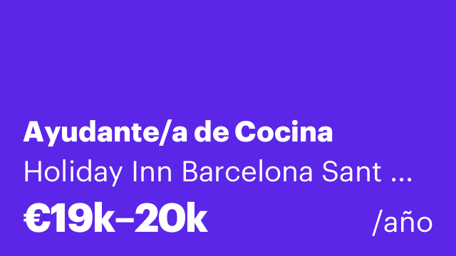 Ayudante/a de Cocina