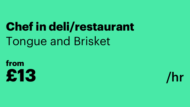 Chef in deli/restaurant