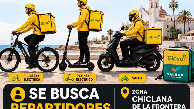 Repartidor/a en Ciclomotor o moto