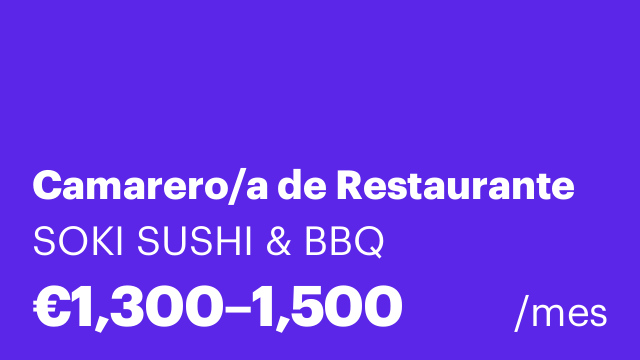 Camarero/a de Restaurante