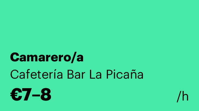 Camarero/a