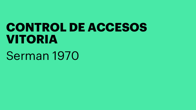 CONTROL DE ACCESOS VITORIA