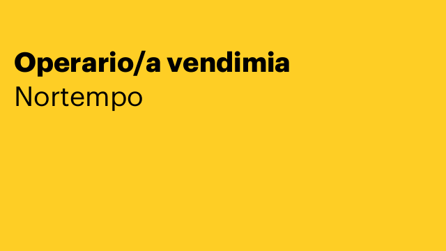 Operario/a vendimia